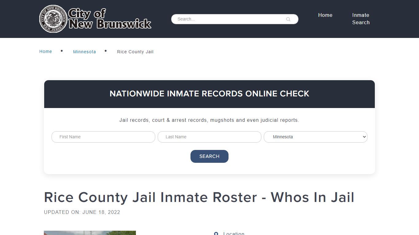 Rice County Jail Inmate Roster - Whos In Jail - New Brunswick